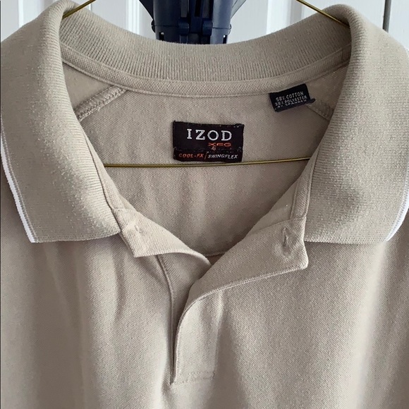 5 for $25 IZOD XL tan Polo shirt. Great condition - Picture 2 of 3